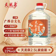 天龍泉白酒22度家庭裝 廣西公文包老牌桂字號 米香型固液白酒節(jié)日宴會 22度 2.5L 1桶