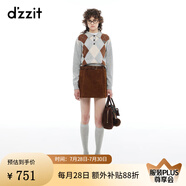 DZZIT地素針織衫2024冬季新款英倫學(xué)院風(fēng)復(fù)古套頭毛衣女 淺灰色 常規(guī) S