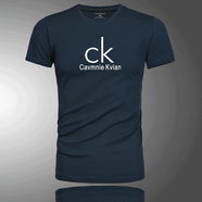 ck2025莫代爾短袖T恤男夏季冰絲薄款上衣中青年修身圓領(lǐng)半袖體恤 寶藍(lán)色 莫代爾短袖T恤 K8006 L