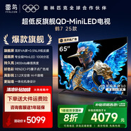 FFALCON雷鳥(niǎo) 家電國家補貼 65英寸鶴7 25款 0.5%LR低反膜 QD-MiniLED 高階VA屏 一級能效 65英寸 無(wú)開(kāi)機廣告 65R695C