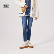 Levi's李維斯冬暖系列721高腰緊身女士加厚牛仔褲顯瘦提臀神褲 藍色 24 (28)