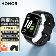 榮耀親選ROSSINI智能手表2i原裝藍(lán)牙通話AMOLED大屏1.85英寸watch運(yùn)動(dòng)全天候健康監(jiān)測(cè)學(xué)生男女新款腕帶 智能手表2i-幻夜黑-硅膠【七倉(cāng)發(fā)】
