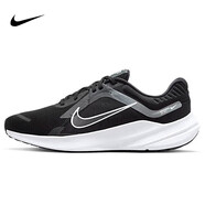 耐克NIKE跑步鞋男緩震透氣QUEST 5運動(dòng)鞋 DD0204-001黑白45