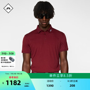 金林德伯格（J.Lindeberg）商場同款GOLF男士運動舒適透氣polo衫翻領(lǐng)T恤52443Z019進口 K2J赤霞珠紅 S