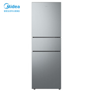 美的（Midea）三門(mén)235家用小戶(hù)型冰箱三開(kāi)門(mén)風(fēng)冷無(wú)霜變頻以舊換新租房不占地電冰箱BCD-235WTPM(E)【國家補貼】