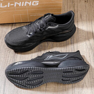 李寧（LI-NING）跑步鞋男士2025秋季新款超輕22代防滑輕便?回彈運動(dòng)鞋中考跑鞋 超輕22代 ARBV001-13 黑色 40