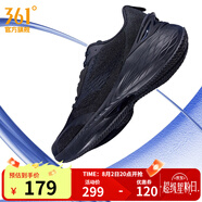 361度運(yùn)動(dòng)鞋男鞋飛翼2PROS夏季網(wǎng)面緩震回彈休閑跑步訓(xùn)練鞋子男 曜石黑 43