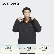 adidas舒適加絨戶外運動連帽軟殼衣男裝阿迪達斯官方TERREX   黑色/黑色   XL