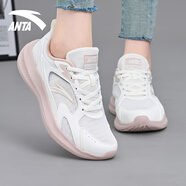 安踏（ANTA）飛夢系列女鞋跑步鞋2025夏季新款輕質(zhì)緩震跑鞋網(wǎng)面透氣運(yùn)動鞋女 象牙白/銀/藕灰-2 37.5