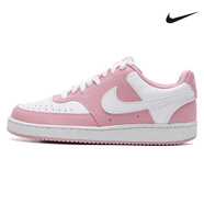 耐克（NIKE）官網(wǎng)低幫皮質(zhì)透氣休閑鞋女鞋 Court Vision Low 粉色運動鞋板鞋 DH3158-603/鞋面透氣孔 38