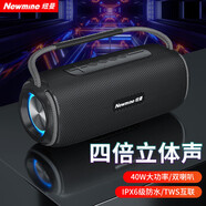 紐曼（Newmine）K97無線藍牙音箱廣場舞音響戶外大音量便攜式低音炮家用K歌帶麥克 N20黑(雙喇叭大功率戶外露營)