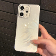 晨京 適用opporeno14手機殼新款透明閃粉reno13pro超薄保護套reno12高級感全包reno14pro防摔透明硬殼 【透明套人魚(yú)姬】氛圍感閃粉+實(shí)物更美-硬殼 OPPO Reno14 P