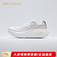 安踏乘風(fēng)2丨新款厚底輕便緩震透氣通勤夏季男跑鞋112525523A 【女款】雪花白/象牙白-2 36
