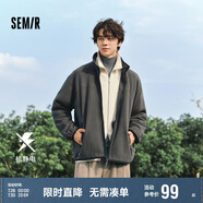 森馬（Semir）夾克男冬抗靜電外套搖粒絨情侶上衣109724108203
