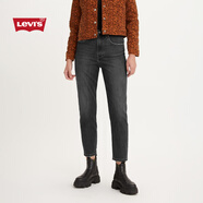 Levi's【特價來襲】李維斯女士老錢風美式復古休閑cleanfit牛仔褲 灰黑色 24 (27)