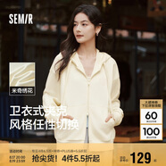 森馬迪士尼米奇家族合作外套女連帽寬松2025春季繡花夾克109125108001