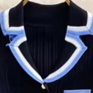NTKW跨境歐美新款POLO領(lǐng)Dress女裝氣質(zhì)修身針織連衣裙女夏長裙 短袖黑色 S