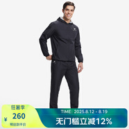 HOTSUIT后秀暴汗服運(yùn)動(dòng)套裝男女健身跑步出汗長(zhǎng)袖套裝明星同款速干衣 礦物黑【男款】 2XL 【喜歡寬松，拍大一碼】