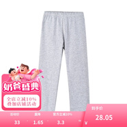 鉛筆俱樂部童裝女童打底褲春季外穿薄款洋氣兒童長褲子彈力百搭褲 淺花灰DG423001P 110
