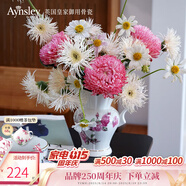 AYNSLEY英國安斯麗紅玫瑰小屋花園系列奶罐花瓶高顏值陶瓷花瓶歐式擺件 紅玫瑰系列奶罐花瓶 花瓶