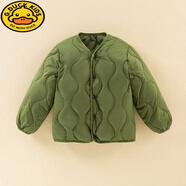 G.DUCKKIDS兒童輕薄羽絨服冬季小女童2025新款冬裝外套寶寶外出男童羽絨內(nèi)膽 軍綠色 100 建議3-4歲