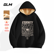GLM美式復(fù)古連帽衛(wèi)衣男秋季男裝長(zhǎng)袖休閑男士套頭上衣外套