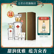 文君 綠色禮盒 52度 500ml+100ml 禮盒裝 濃香型白酒 劍南春集團 