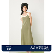 詩凡黎（'SEIFINI）黑色條紋拼接針織背心裙2024春新款裙子中長氣質(zhì)背帶連衣裙 灰綠針織款 S 155/80A