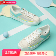 波尼（PONY）帆布鞋波尼女休閑夏季增高經(jīng)典低幫女款硫化鞋板鞋運動(dòng)鞋12W1PR01 12W1PR01BE 米色/粉藍 37