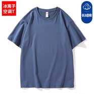 蕉京IPEWIT冰離子t恤定制印logo夏季冰絲圓領(lǐng)短袖文化衫刺繡半截袖上 [190克純x棉空調(diào)T]NS-1009圓領(lǐng)T8 5XL