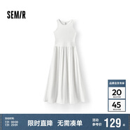 森馬（Semir）連衣裙女高腰拼接背心裙百搭2025夏優(yōu)雅圓領(lǐng)長(cháng)裙通勤109325114015