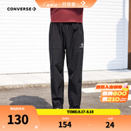 Converse匡威兒童裝男童褲子春秋兒童運(yùn)動(dòng)褲小學(xué)生修身長褲秋冬季束腳褲子 正黑色-梭織秋季 120 /56 【建議身高110-116cm】