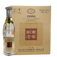 劍南春四川劍南春酒廠 濃香型白酒新老款 酒類 禮物 純糧【喜酒】 38度500mL6瓶劍南老窖2006光瓶裝