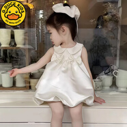 G.DUCKKIDS女童連衣裙夏季2025新款洋氣周歲女寶party小禮服兒童生日公主裙 公主裙 80
