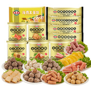 海霸王什錦涮烤套餐10種火鍋食材組合 1023g 牛肉丸香腸蟹味棒魚(yú)豆腐