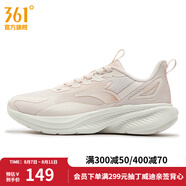 361度女鞋運(yùn)動(dòng)鞋秋季新款361度女常規(guī)跑鞋 白粉/橡皮粉 39