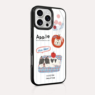 朗唯科（LANWK）【趴趴法斗小狗】LANWK適用iPhone16/15/14/13/12Pro/Max/plus防摔磁吸新款手機(jī)殼玻璃好看蘋果手 [25年·更輕薄]Magsafe強(qiáng)磁吸附玻璃背板經(jīng) 