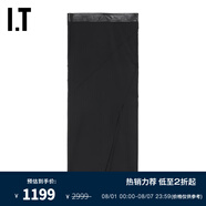 Helmut Lang IT 2023秋冬女裝半身裙新品個性歐美風拼接開叉中長裙5H0301XL BKX/黑色 0