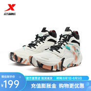 特步（XTEP）【門(mén)店同款】2024冬季新款御風(fēng)TD實(shí)戰籃球鞋男 余白灰/黑 42