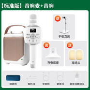 魅鳥(niǎo)2025智屏話(huà)筒音響一體聲卡麥克風(fēng)K歌神器手機全民家用唱歌全套卡拉ok無(wú)線(xiàn)直播戶(hù)外巨聲音箱麥套裝 PRO標準版+伴侶音響+無(wú)線(xiàn)底座+手機支架 官方標配