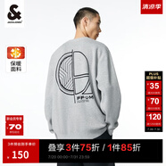 杰克·瓊斯（JACK&JONES）秋冬新款男士個性織花設(shè)計圓領(lǐng)圖案針織衫毛衣打底衫上衣衣服男裝 GH1淺花灰 S 170