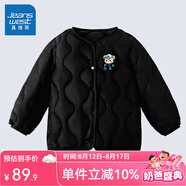 真維斯兒童輕薄款羽絨服內(nèi)膽男童秋冬季校服神器時尚女童純色冬裝 黑 160