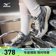美津濃（MIZUNO）男女跑步運(yùn)動(dòng)鞋 緩震透氣 網(wǎng)面拼接 反光標(biāo)識(shí) RACER S
