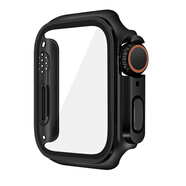 BHO適用iwatch保護(hù)殼膜一體s9秒變ultra2蘋果手表保護(hù)殼applewatchs10保護(hù)套s7代6/5/4改裝s8鋼化膜se 黑色 4-6代SE40mm殼膜一體秒變Ultra