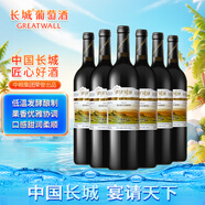 長(cháng)城 陽(yáng)光坡地 優(yōu)選級解百納干紅葡萄酒 750ml*6瓶 整箱裝 熱紅酒