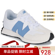 NEW BALANCENB女鞋運動(dòng)休閑鞋327系列百搭老爹鞋白藍色2025春秋新款慢跑球鞋 白色/藍色 36