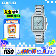 卡西歐（CASIO）手表女士SHEEN簡約石英腕表冰晶藍送女友SHE-4555D-2A
