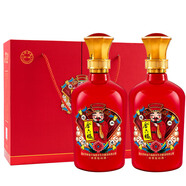 金六福濃香型 超市白酒 紅色喜慶中秋送禮 50度 500mL 1盒 禮贈裝