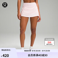 lululemon丨Pace Rival 女士運動(dòng)中腰短裙 速干 芯吸 LW8A78R 草莓奶昔粉 XS /4