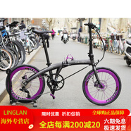 大行（DAHON）大行p折疊自行車新款PAA大行P碟剎速中空一體牙盤 38號P10升級LP_PLUS紫色輪組 20英寸 _20英寸